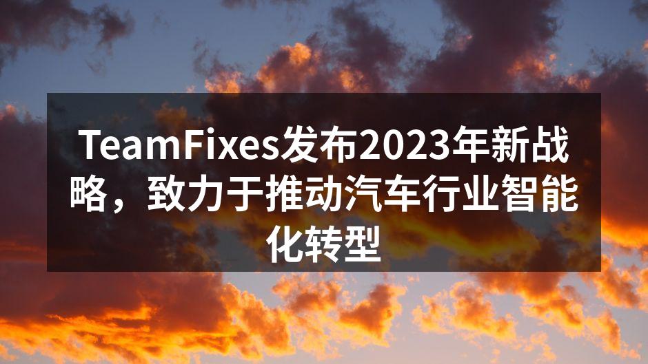 TeamFixes新战略发布会现场