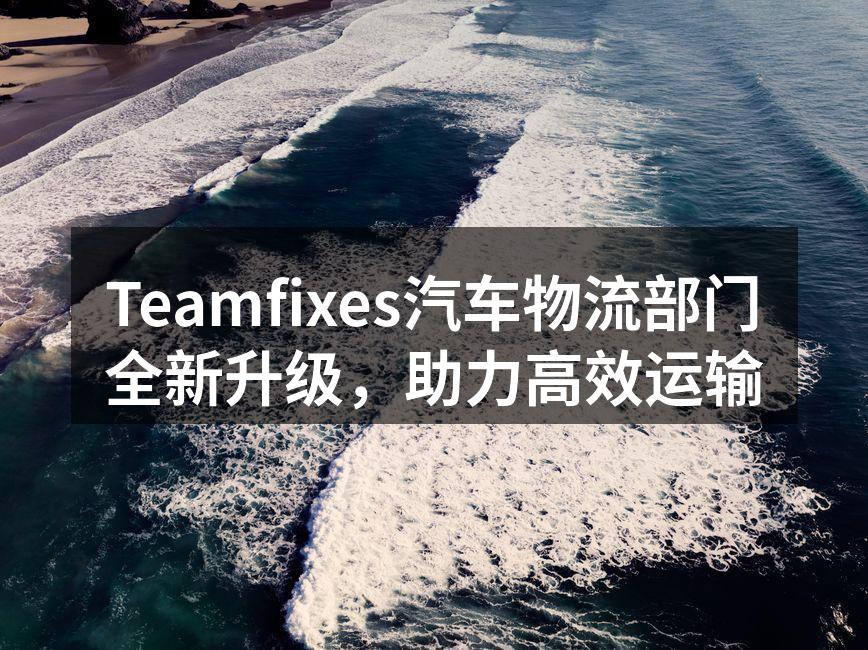 Teamfixes物流部门全新面貌